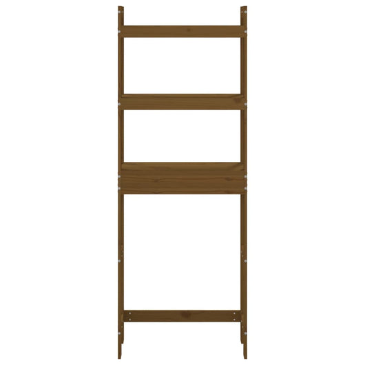 Mensola WC 63 x 26 x 171 cm legno massello di pino marrone miele 02_0005516