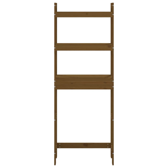 Rastrelliera da Bagno Ambra 63x26x171 cm Legno Massello Pino 824661