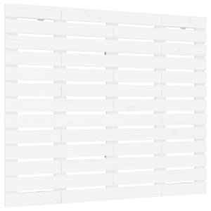 Testiera da Parete Bianca 106x3x91,5 cm Legno Massello di Pino 824664
