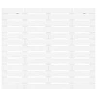 Testiera da Parete Bianca 106x3x91,5 cm Legno Massello di Pino 824664