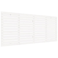 Testiera da Parete Bianca 206x3x91,5 cm Legno Massello di Pino 824669