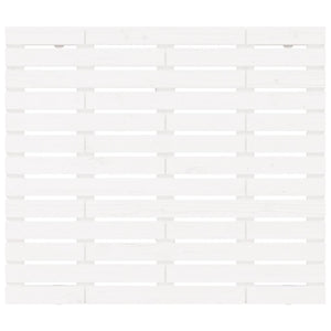 Testiera da Parete Bianca 96x3x91,5 cm Legno Massello di Pino 824674