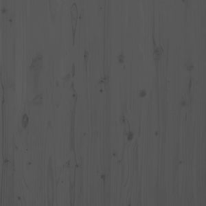 Testiera da Parete-Testiera a Muro-Testata Decorativa Grigia 126x3x91,5 cm Legno Massello di Pino