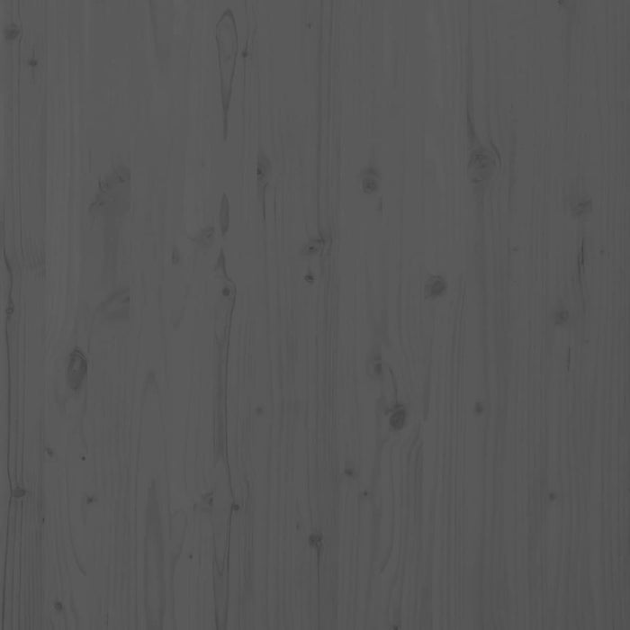 Testiera da Parete-Testiera a Muro-Testata Decorativa Grigia 126x3x91,5 cm Legno Massello di Pino