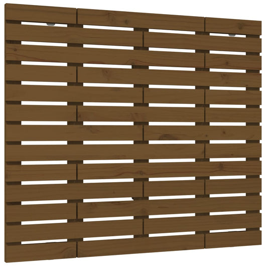 Testiera da Parete-Testiera a Muro-Testata Decorativa Ambra 81x3x91,5 cm in Legno Massello di Pino