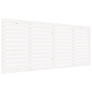 Testiera da Parete Bianca 166x3x91,5 cm Legno Massello di Pino 824699