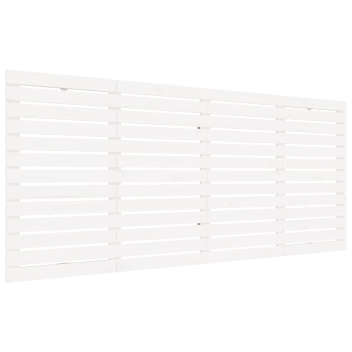 Testiera da Parete Bianca 166x3x91,5 cm Legno Massello di Pino 824699