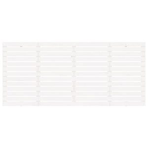 Testiera da Parete Bianca 166x3x91,5 cm Legno Massello di Pino 824699