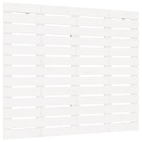 Testiera da Parete Bianca 141x3x91,5 cm Legno Massello di Pino 824709