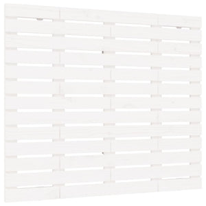Testiera da Parete Bianca 141x3x91,5 cm Legno Massello di Pino 824709