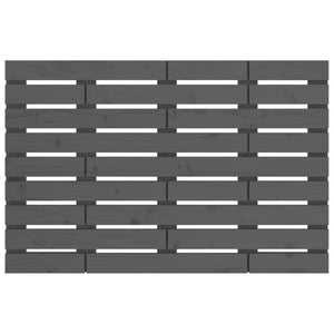 Testiera da Parete Grigia 106x3x63 cm in Legno Massello di Pino 824715