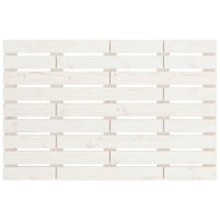 Testiera da Parete Bianca 96x3x63 cm in Legno Massello di Pino 824724