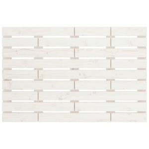 Testiera da Parete Bianca 96x3x63 cm in Legno Massello di Pino 824724