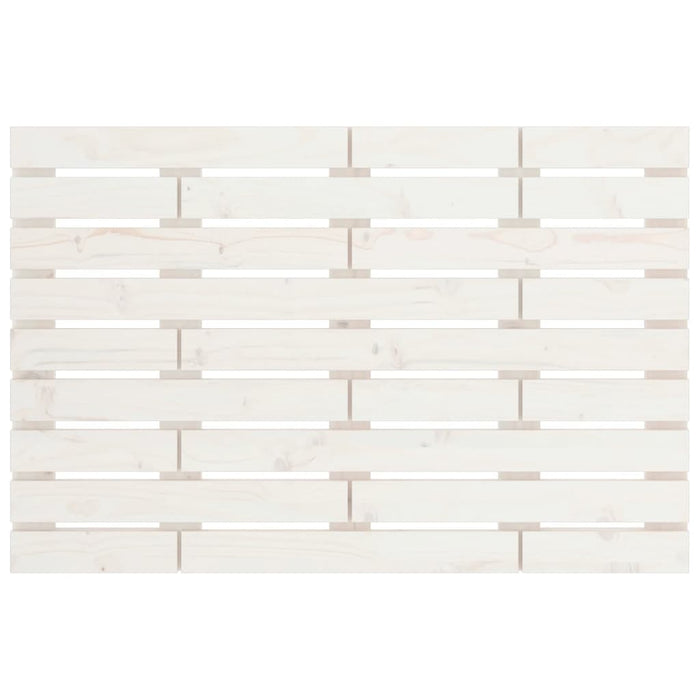 Testiera da Parete Bianca 96x3x63 cm in Legno Massello di Pino 824724