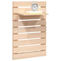 Mensole da Letto a Parete 2 pz Legno Massello di Pino 824768