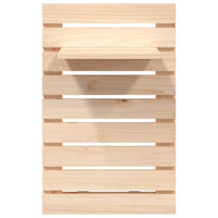 Mensole da Letto a Parete 2 pz Legno Massello di Pino 824768