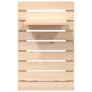 Mensole da Letto a Parete 2 pz Legno Massello di Pino 824768