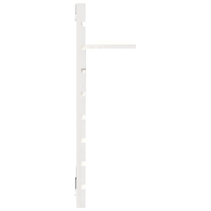 Mensole da Letto a Parete 2 pz Bianco Legno Massello di Pino cod mxl 32902