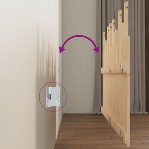 Testiera da Parete 159,5x3x80 cm in Legno Massello di Pino 824798