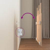 Testiera da Parete 82,5x3x80 cm in Legno Massello di Pino 824803