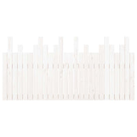 Testiera da Parete Bianca 166x3x80 cm in Legno Massello di Pino 824809