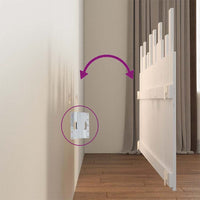 Testiera da Parete Bianca 166x3x80 cm in Legno Massello di Pino 824809