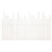 Testiera da Parete-Testiera a Muro-Testata Decorativa Bianca 140x3x80 cm in Legno Massello di Pino