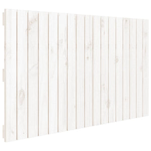 Testiera da Parete Bianca 108x3x60 cm in Legno Massello di Pino 824824