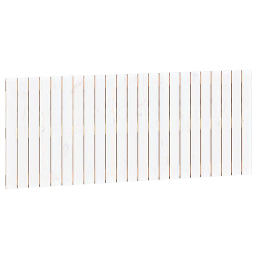 Testiera da Parete Bianca 147x3x60 cm in Legno Massello di Pino 824844