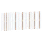 Testiera da Parete-Testata del letto Bianca 147x3x60 cm in Legno Massello di Pino