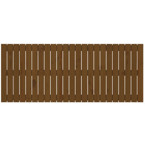 Testiera da Parete Miele 147x3x60 cm in Legno Massello di Pino