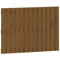 Testiera da Parete-Testiera a Muro-Testata Decorativa Ambra 82,5x3x60 cm in Legno Massello di Pino