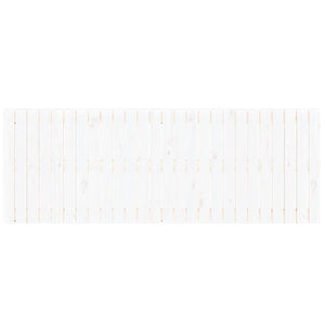 Testiera da Parete Bianca 166x3x60 cm in Legno Massello di Pino 824859