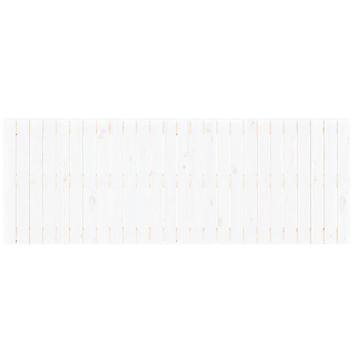 Testiera da Parete Bianca 166x3x60 cm in Legno Massello di Pino 824859