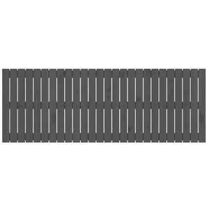 Testiera da Parete Grigia 166x3x60 cm in Legno Massello di Pino