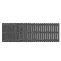 Testiera da Parete Grigia 185x3x60 cm in Legno Massello di Pino 824865