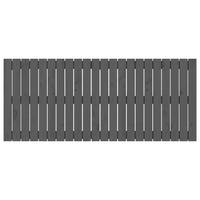 Testiera da Parete Grigia 140x3x60 cm in Legno Massello di Pino 824870