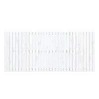 Testiera da Parete Bianca 204x3x90 cm in Legno Massello di Pino 824879