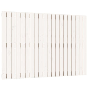 Testiera da Parete Bianca 127,5x3x90 cm Legno Massello di Pino 824889