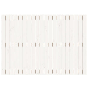 Testiera da Parete Bianca 127,5x3x90 cm Legno Massello di Pino 824889