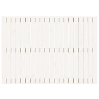 Testiera da Parete Bianca 127,5x3x90 cm Legno Massello di Pino 824889