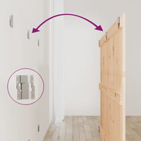 Testiera da Parete 147x3x90 cm in Legno Massello di Pino 824893