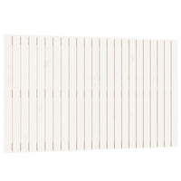 Testiera da Parete Bianca 147x3x90 cm in Legno Massello di Pino 824894