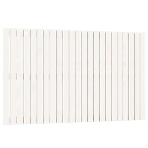 Testiera da Parete Bianca 147x3x90 cm in Legno Massello di Pino 824894