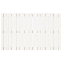 Testiera da Parete Bianca 147x3x90 cm in Legno Massello di Pino 824894