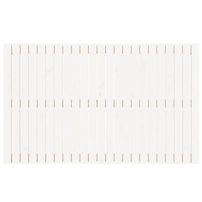 Testiera da Parete Bianca 147x3x90 cm in Legno Massello di Pino 824894