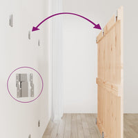 Testiera da Parete 159,5x3x90 cm in Legno Massello di Pino 824898