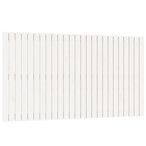 Testiera da Parete Bianca 159,5x3x90 cm Legno Massello di Pino 824899