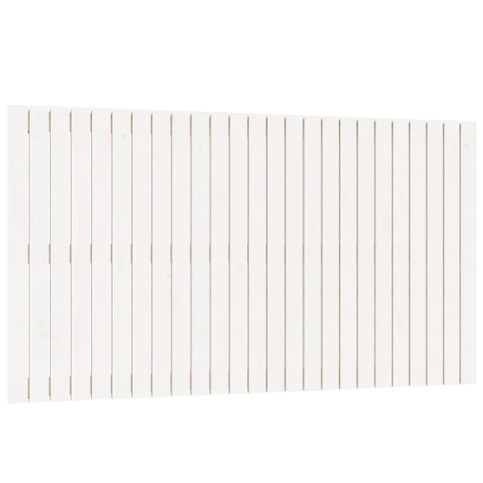 Testiera da Parete Bianca 159,5x3x90 cm Legno Massello di Pino 824899