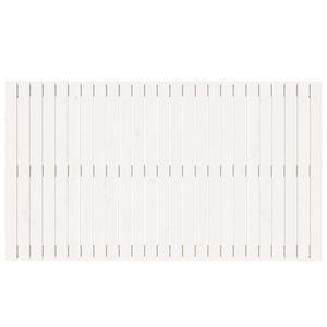 Testiera da Parete Bianca 159,5x3x90 cm Legno Massello di Pino 824899